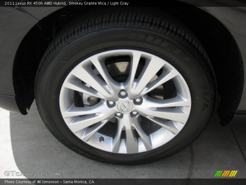 Smokey Granite Mica / Light Gray 2011 Lexus RX 450h AWD Hybrid