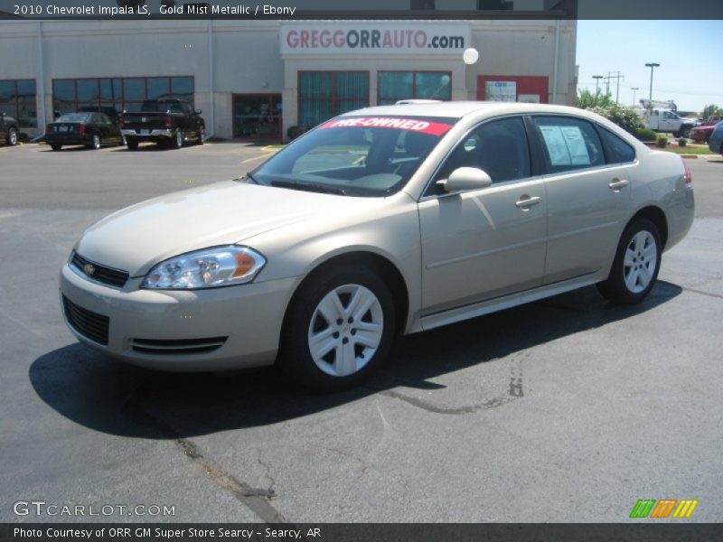 Gold Mist Metallic / Ebony 2010 Chevrolet Impala LS