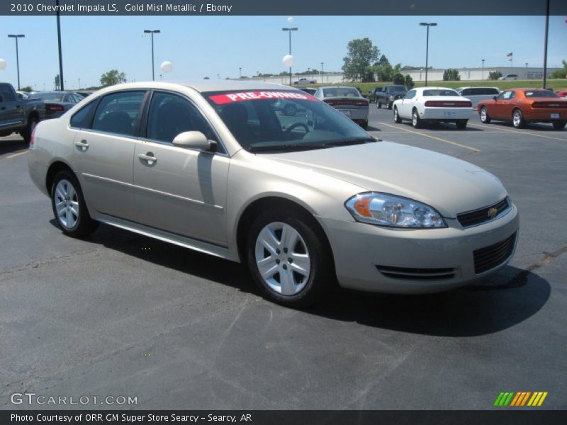 Gold Mist Metallic / Ebony 2010 Chevrolet Impala LS