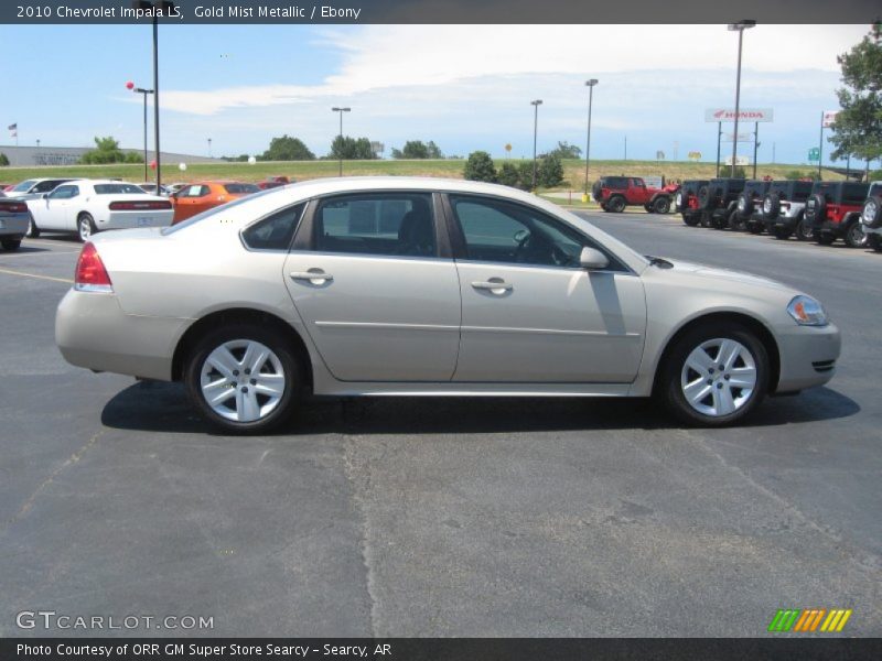 Gold Mist Metallic / Ebony 2010 Chevrolet Impala LS