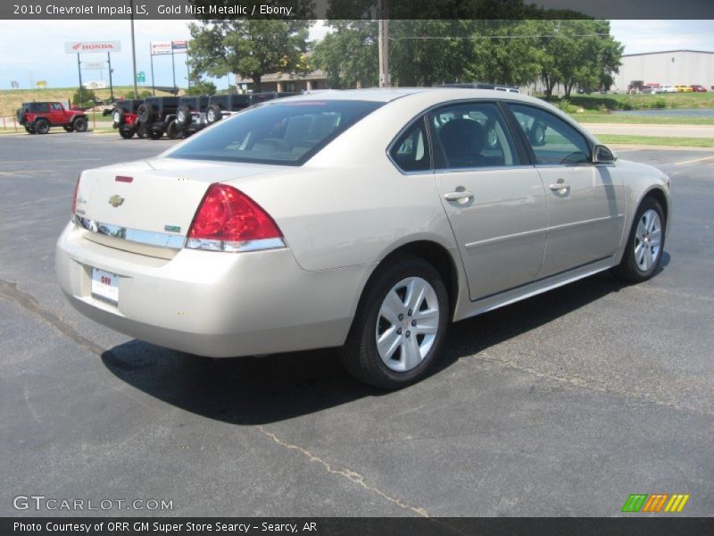 Gold Mist Metallic / Ebony 2010 Chevrolet Impala LS
