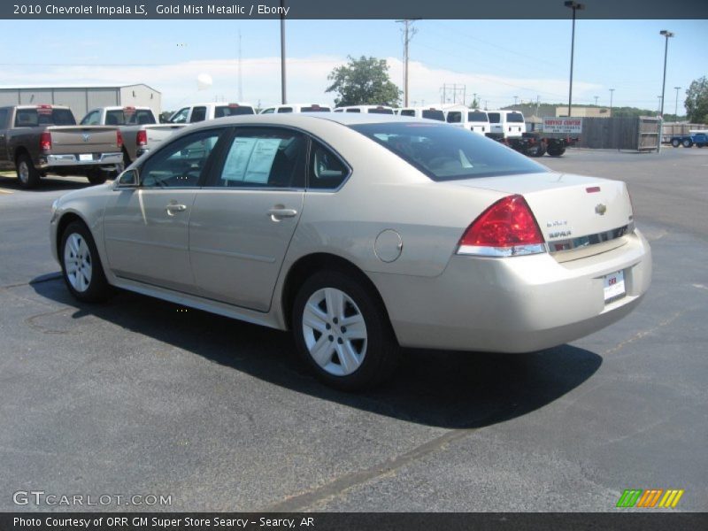 Gold Mist Metallic / Ebony 2010 Chevrolet Impala LS