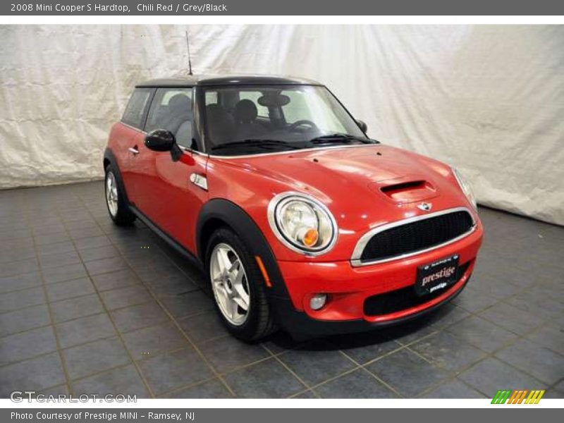 Chili Red / Grey/Black 2008 Mini Cooper S Hardtop