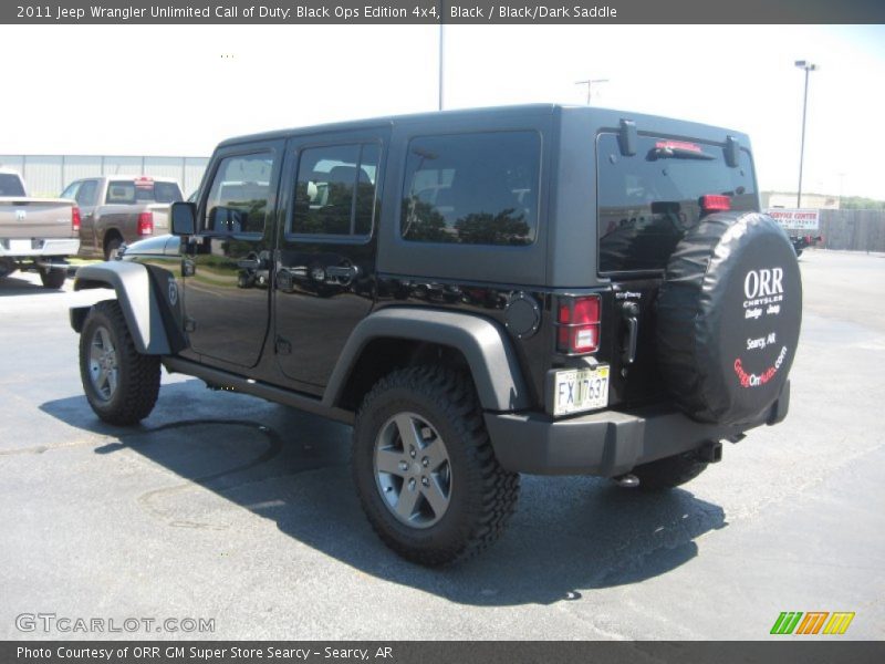 Black / Black/Dark Saddle 2011 Jeep Wrangler Unlimited Call of Duty: Black Ops Edition 4x4