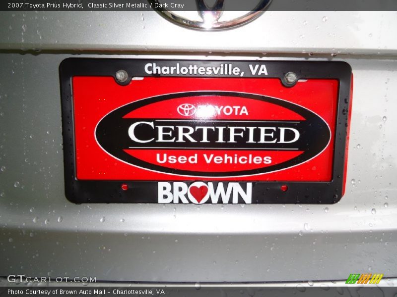 Classic Silver Metallic / Dark Gray 2007 Toyota Prius Hybrid