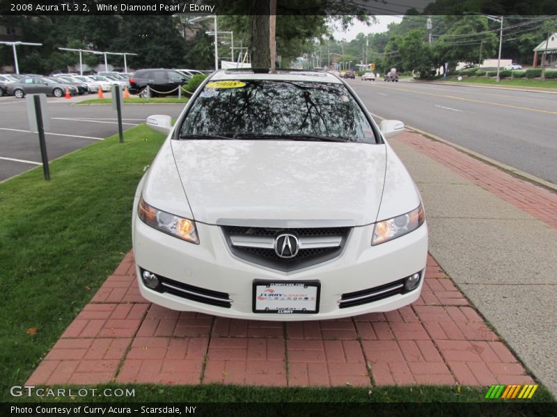 White Diamond Pearl / Ebony 2008 Acura TL 3.2