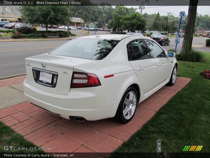 White Diamond Pearl / Ebony 2008 Acura TL 3.2