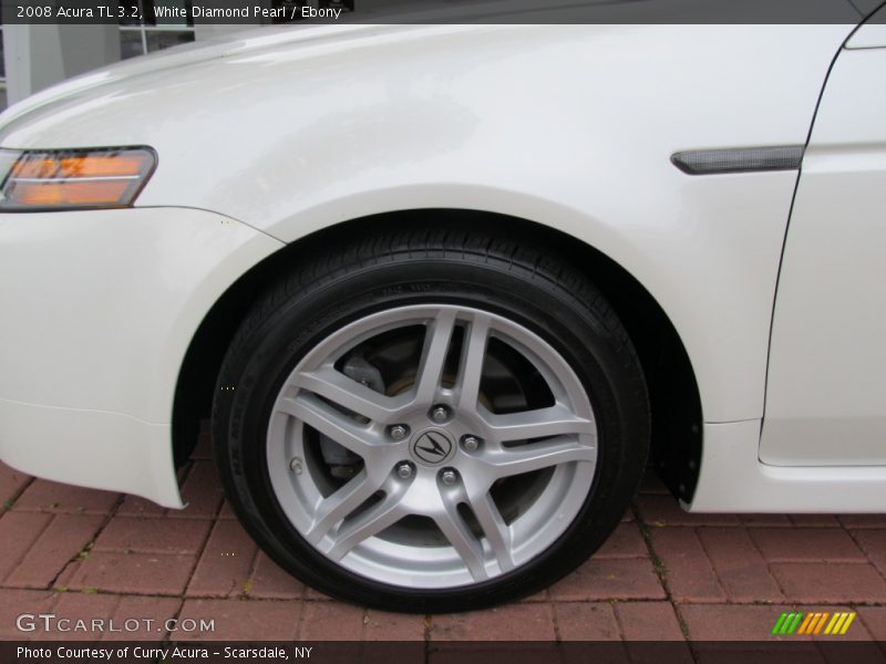 White Diamond Pearl / Ebony 2008 Acura TL 3.2