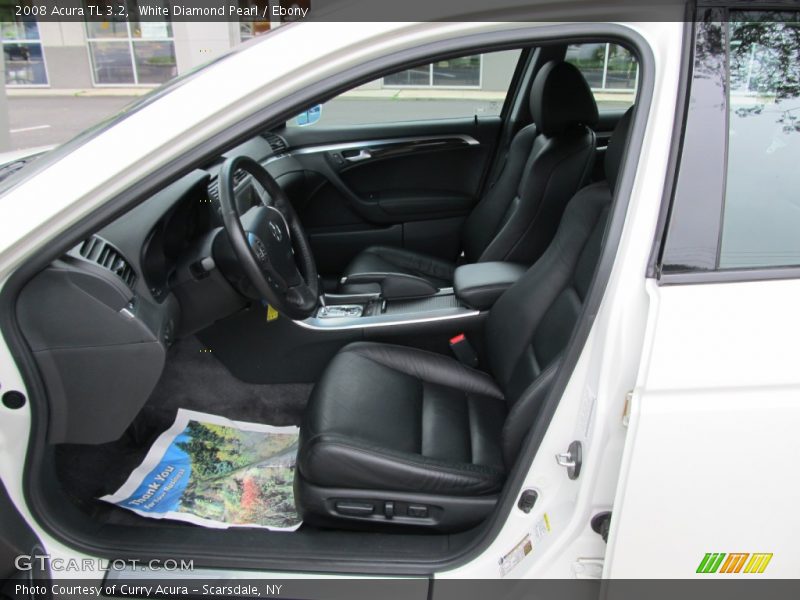 White Diamond Pearl / Ebony 2008 Acura TL 3.2