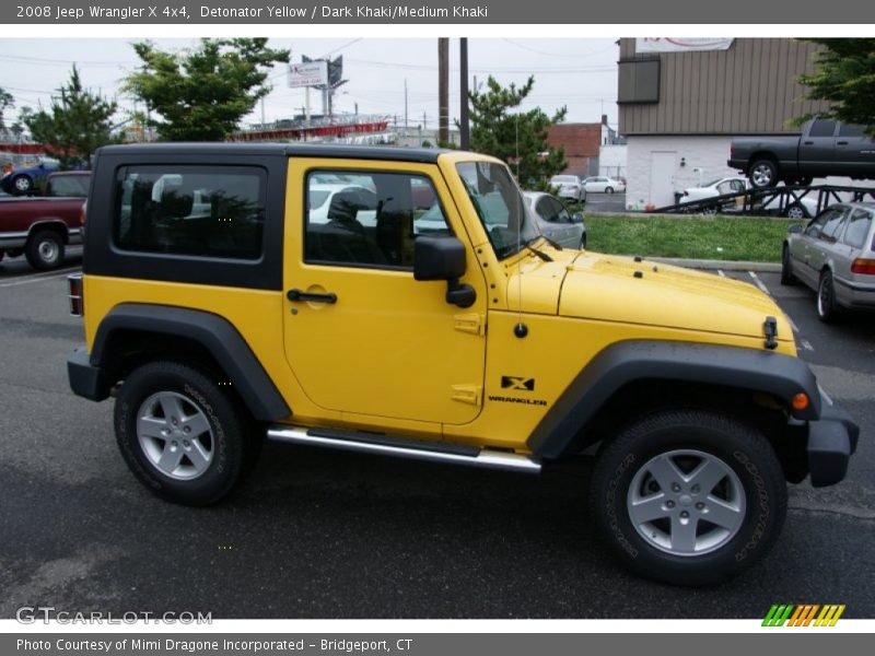 Detonator Yellow / Dark Khaki/Medium Khaki 2008 Jeep Wrangler X 4x4