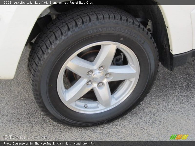 Stone White / Pastel Slate Gray 2008 Jeep Liberty Limited 4x4
