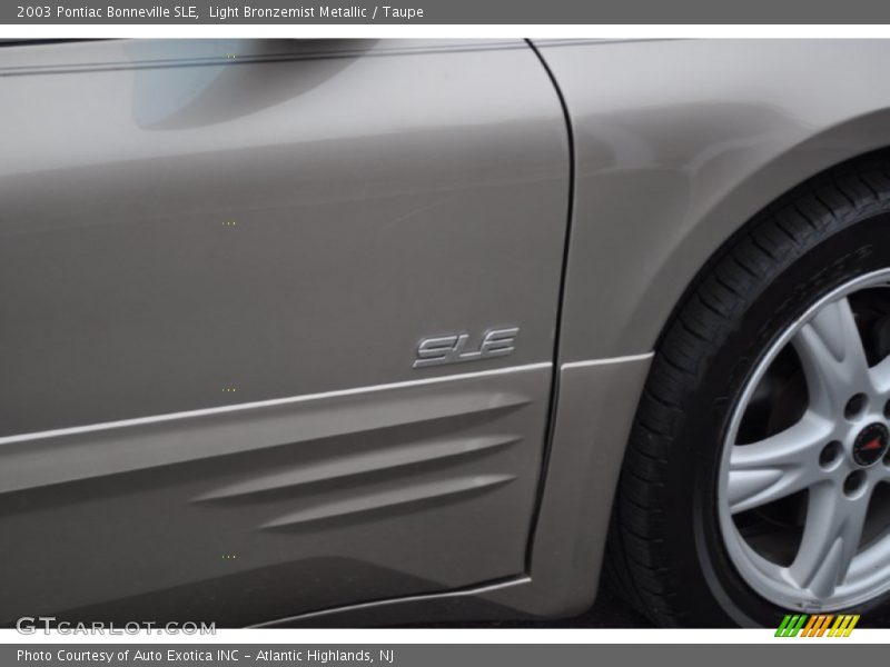 Light Bronzemist Metallic / Taupe 2003 Pontiac Bonneville SLE