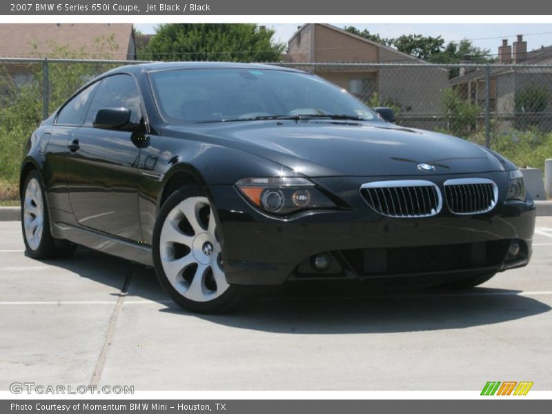 Jet Black / Black 2007 BMW 6 Series 650i Coupe