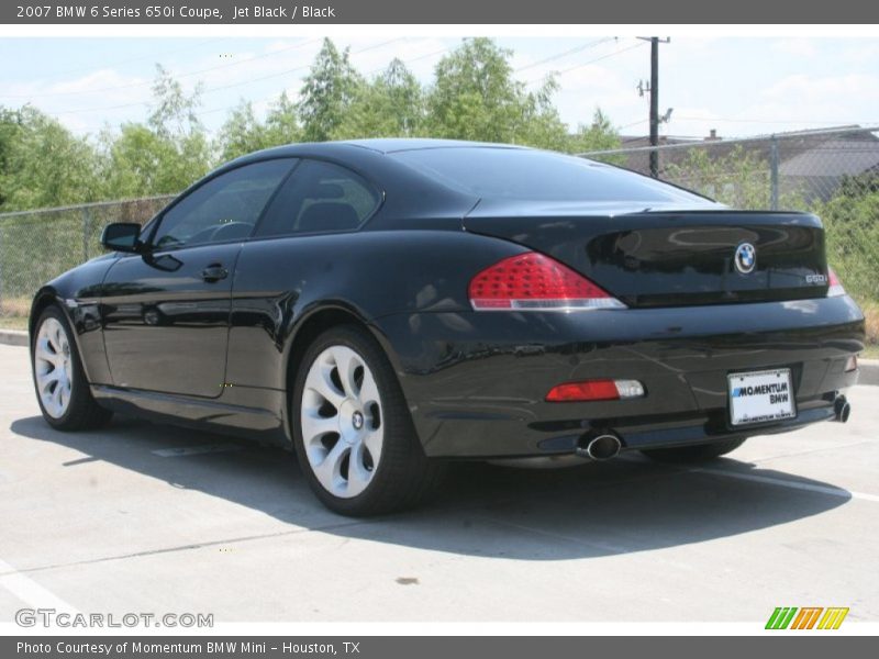 Jet Black / Black 2007 BMW 6 Series 650i Coupe