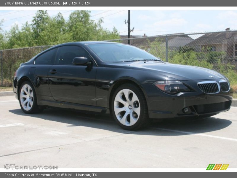 Jet Black / Black 2007 BMW 6 Series 650i Coupe