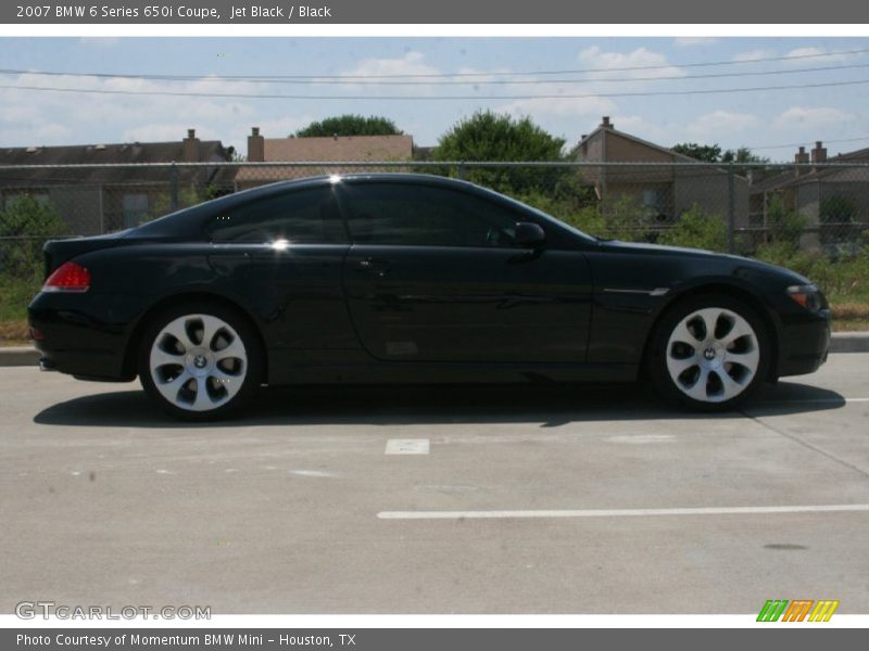 Jet Black / Black 2007 BMW 6 Series 650i Coupe