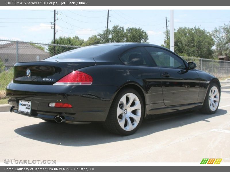 Jet Black / Black 2007 BMW 6 Series 650i Coupe