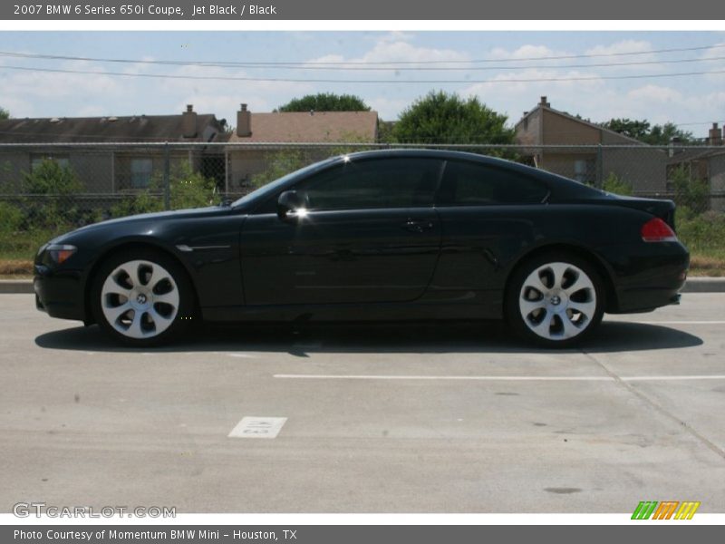Jet Black / Black 2007 BMW 6 Series 650i Coupe