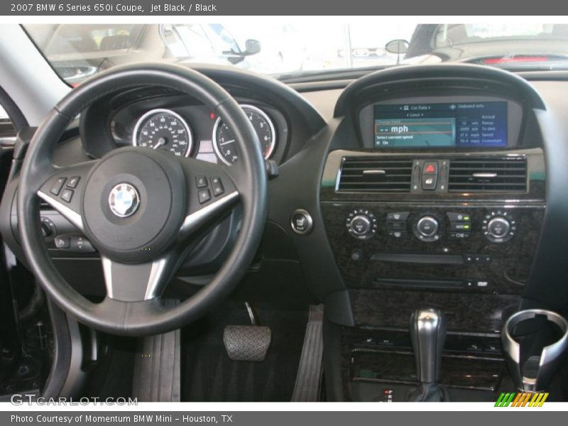 Jet Black / Black 2007 BMW 6 Series 650i Coupe
