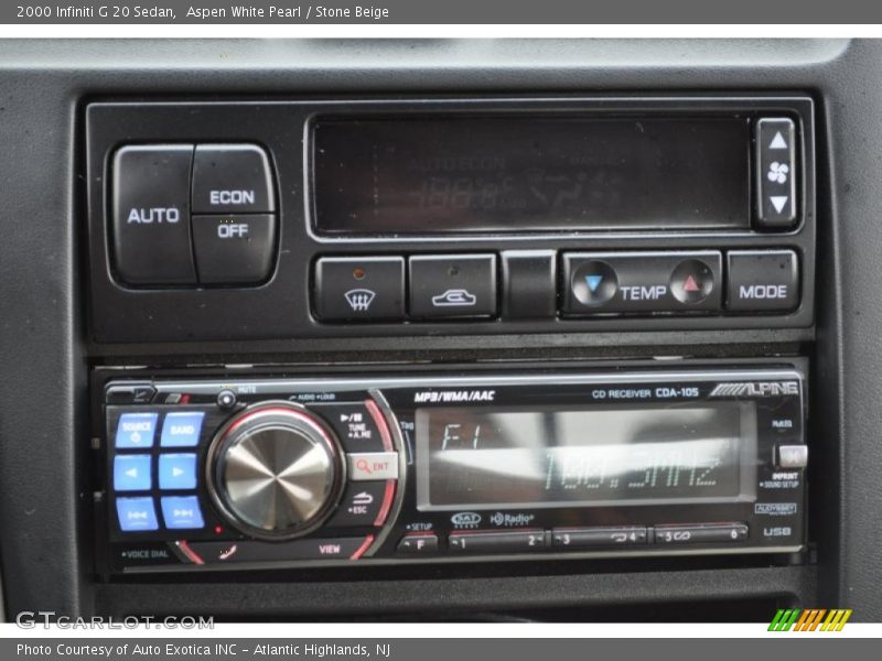 Aspen White Pearl / Stone Beige 2000 Infiniti G 20 Sedan