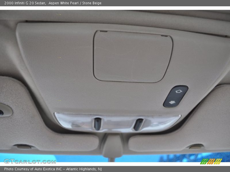 Aspen White Pearl / Stone Beige 2000 Infiniti G 20 Sedan