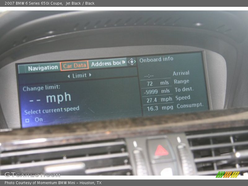 Jet Black / Black 2007 BMW 6 Series 650i Coupe