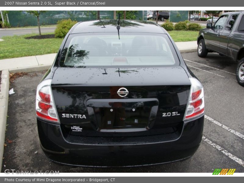 Super Black / Charcoal/Steel 2007 Nissan Sentra 2.0 SL