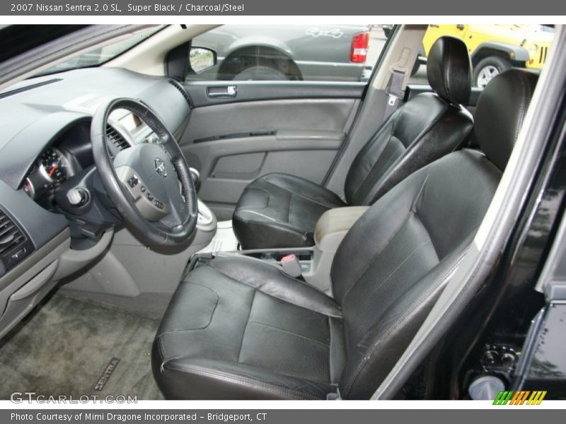 Super Black / Charcoal/Steel 2007 Nissan Sentra 2.0 SL