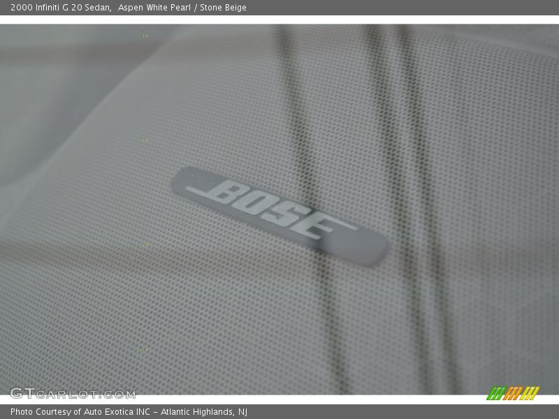 Aspen White Pearl / Stone Beige 2000 Infiniti G 20 Sedan