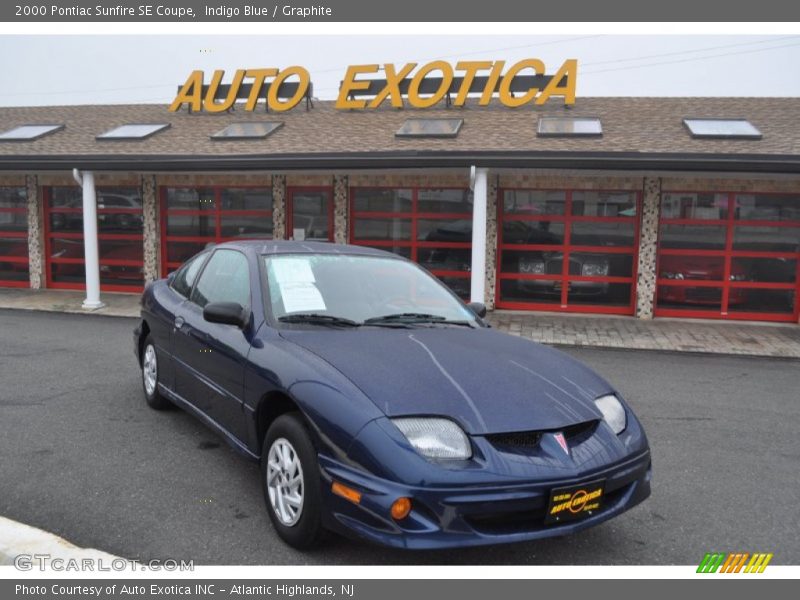 Indigo Blue / Graphite 2000 Pontiac Sunfire SE Coupe