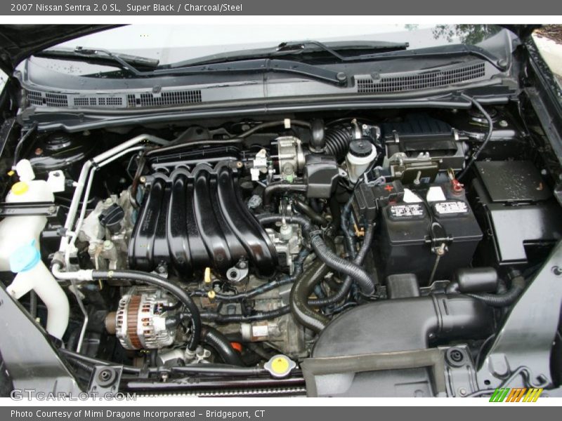 Super Black / Charcoal/Steel 2007 Nissan Sentra 2.0 SL