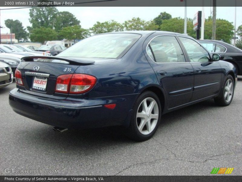 Midnight Blue / Beige 2003 Infiniti I 35