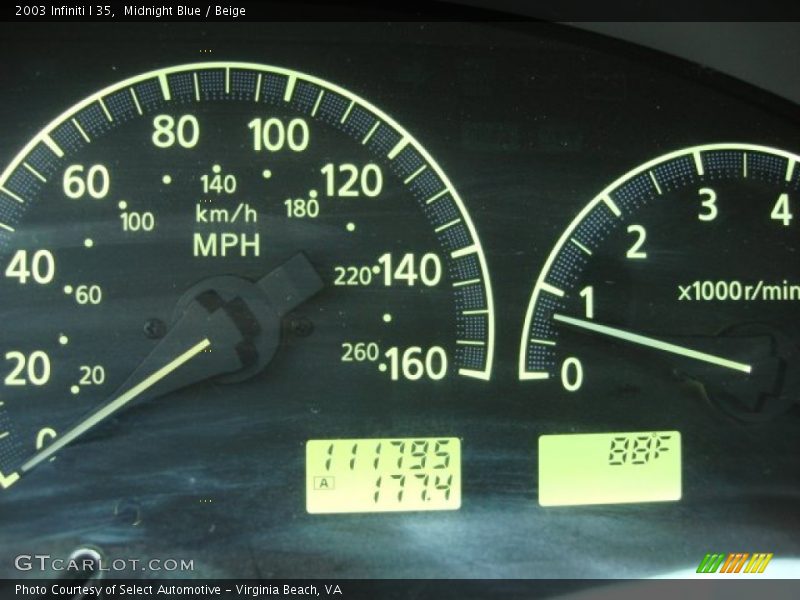 Midnight Blue / Beige 2003 Infiniti I 35
