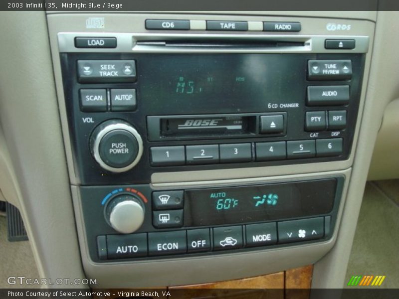 Midnight Blue / Beige 2003 Infiniti I 35