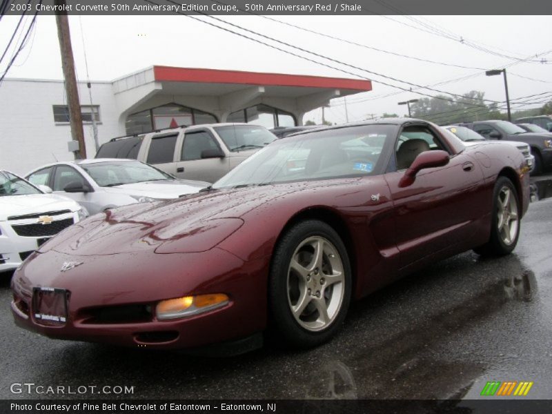 Front 3/4 View of 2003 Corvette 50th Anniversary Edition Coupe