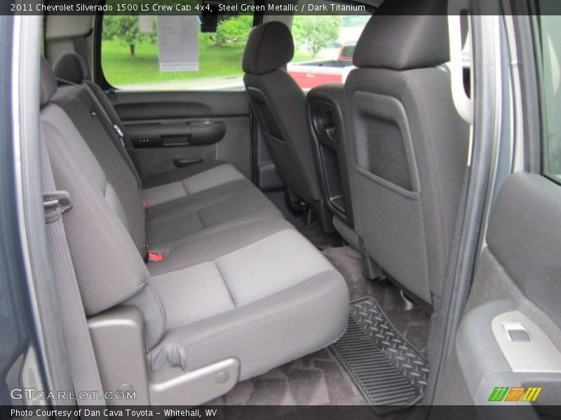 Steel Green Metallic / Dark Titanium 2011 Chevrolet Silverado 1500 LS Crew Cab 4x4