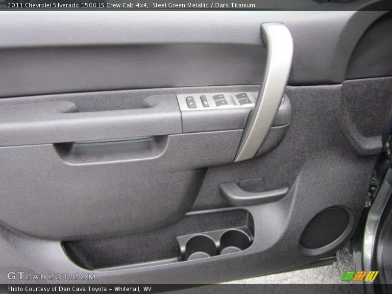 Steel Green Metallic / Dark Titanium 2011 Chevrolet Silverado 1500 LS Crew Cab 4x4