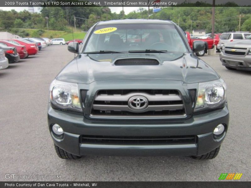 Timberland Green Mica / Graphite Gray 2009 Toyota Tacoma V6 TRD Sport Access Cab 4x4