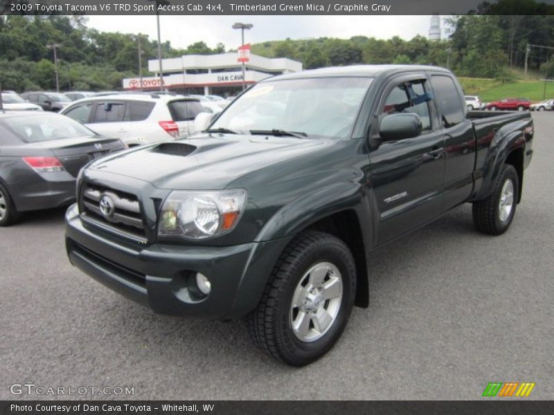 Timberland Green Mica / Graphite Gray 2009 Toyota Tacoma V6 TRD Sport Access Cab 4x4