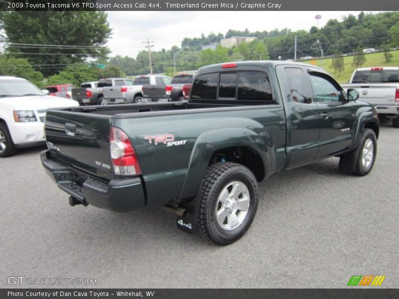 Timberland Green Mica / Graphite Gray 2009 Toyota Tacoma V6 TRD Sport Access Cab 4x4