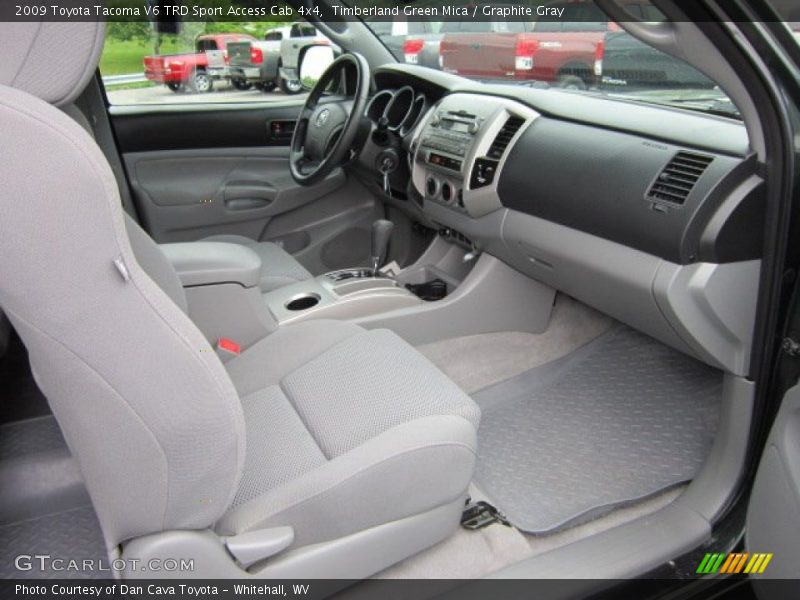 Timberland Green Mica / Graphite Gray 2009 Toyota Tacoma V6 TRD Sport Access Cab 4x4
