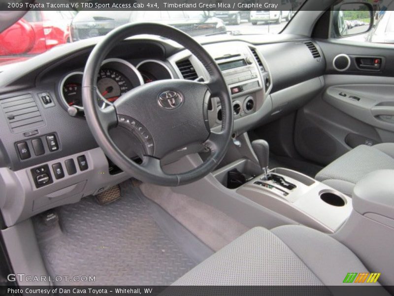 Timberland Green Mica / Graphite Gray 2009 Toyota Tacoma V6 TRD Sport Access Cab 4x4