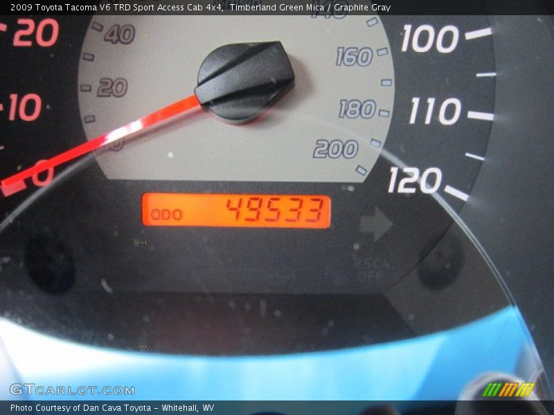 Timberland Green Mica / Graphite Gray 2009 Toyota Tacoma V6 TRD Sport Access Cab 4x4