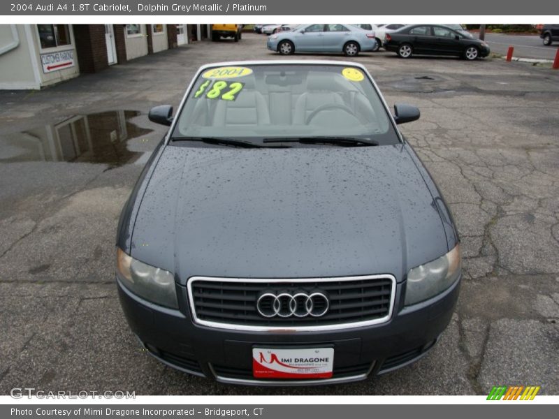 Dolphin Grey Metallic / Platinum 2004 Audi A4 1.8T Cabriolet