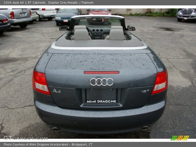 Dolphin Grey Metallic / Platinum 2004 Audi A4 1.8T Cabriolet