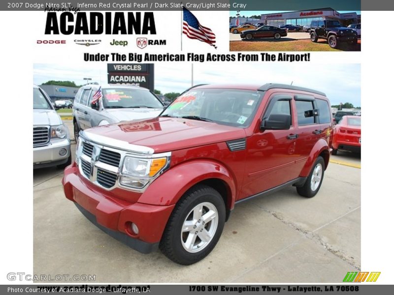 Inferno Red Crystal Pearl / Dark Slate Gray/Light Slate Gray 2007 Dodge Nitro SLT