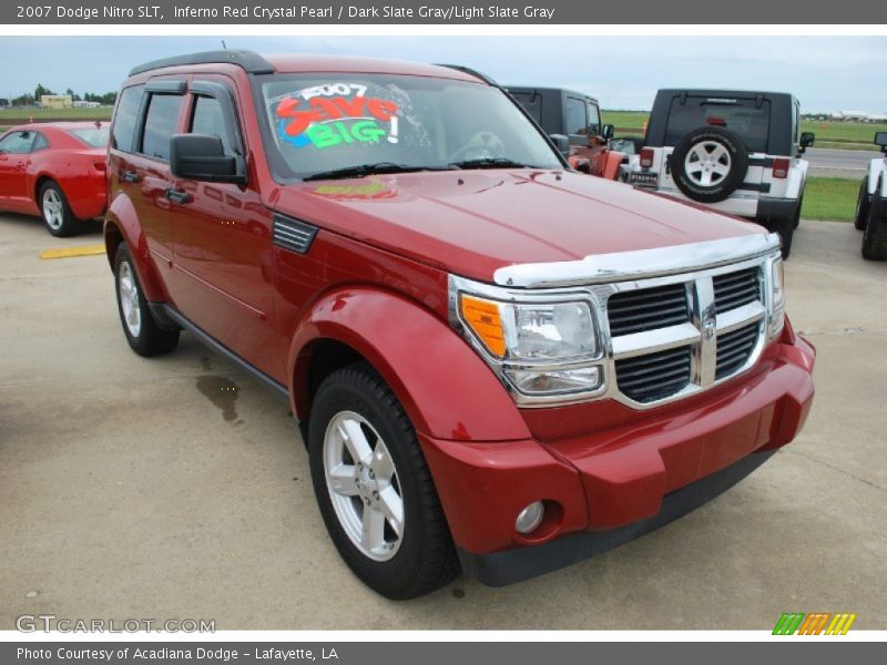 Inferno Red Crystal Pearl / Dark Slate Gray/Light Slate Gray 2007 Dodge Nitro SLT