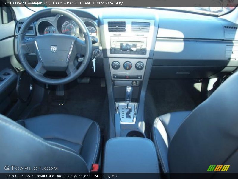Deep Water Blue Pearl / Dark Slate Gray 2010 Dodge Avenger R/T