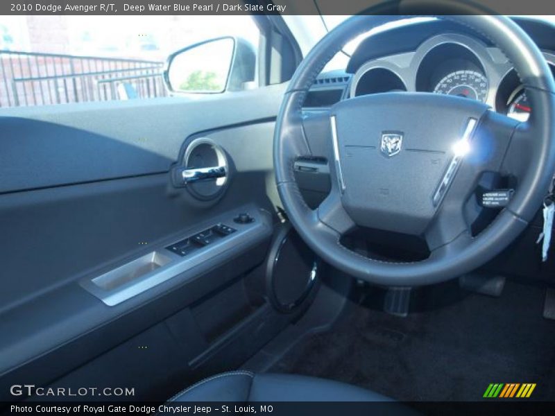 Deep Water Blue Pearl / Dark Slate Gray 2010 Dodge Avenger R/T