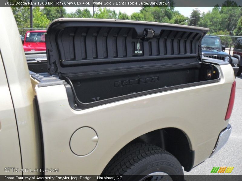 White Gold / Light Pebble Beige/Bark Brown 2011 Dodge Ram 1500 Big Horn Crew Cab 4x4